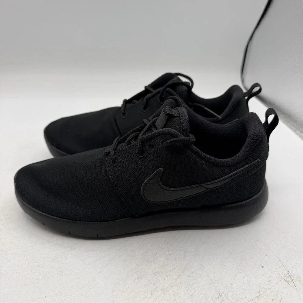Nike Roshe One PS Running Shoes Youth Big Kids Sz 3 Y Black Sneakers 749427-031
